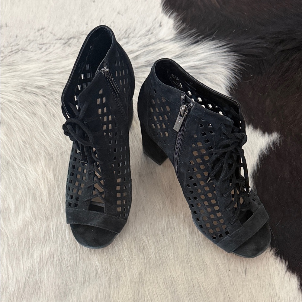 Gianni Bini Black Cutout Heels